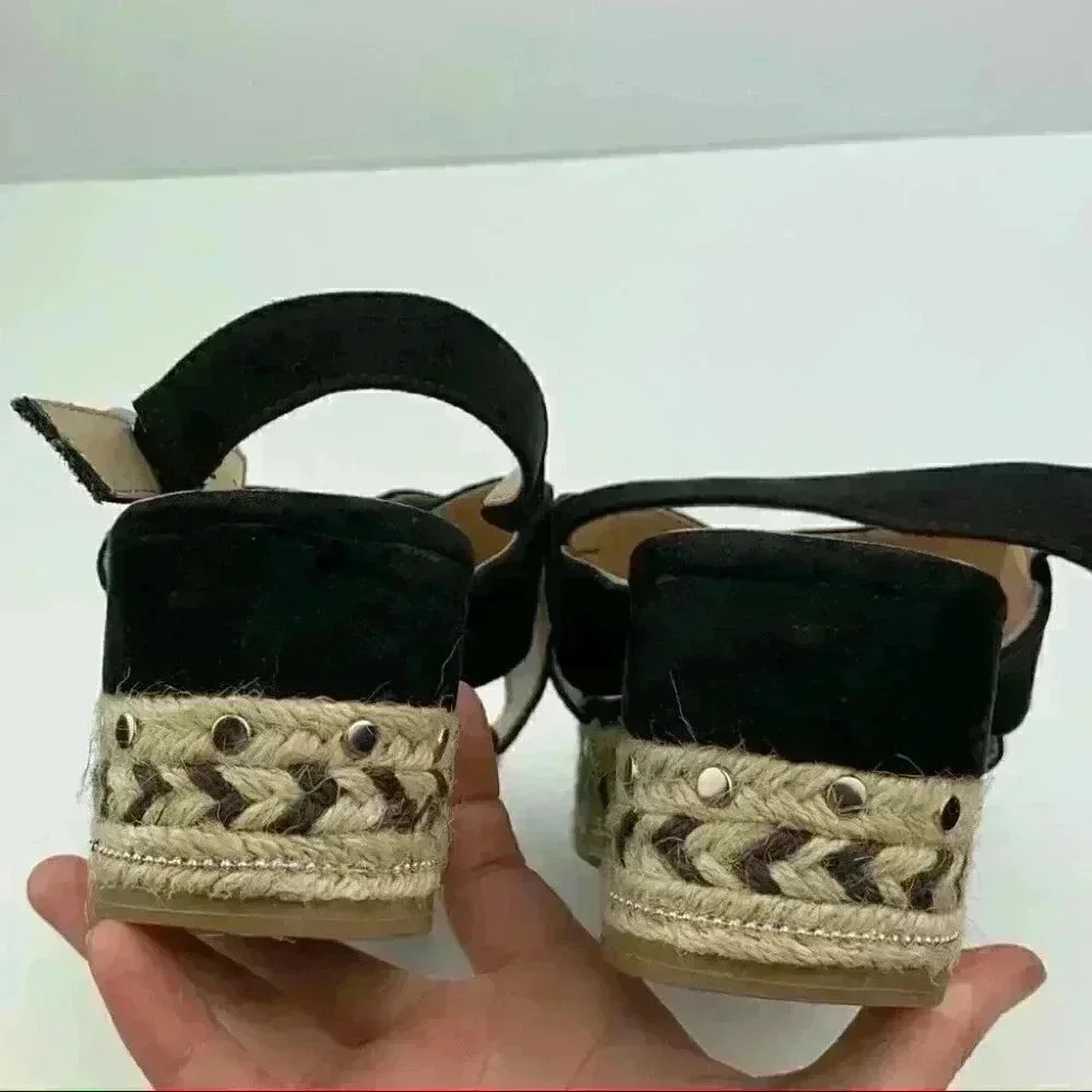 A new day sandals 9.5 black flatforms Espadrilles